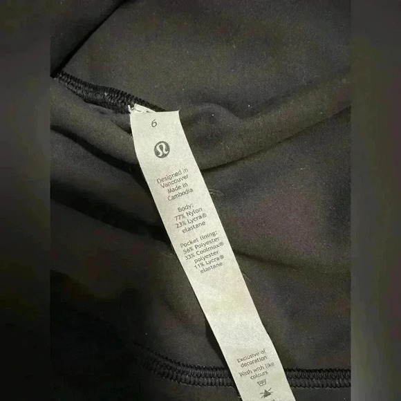 257. Lululemon Wunder Train High-Rise Short Graphite black Size 6 - Picture 10 of 11